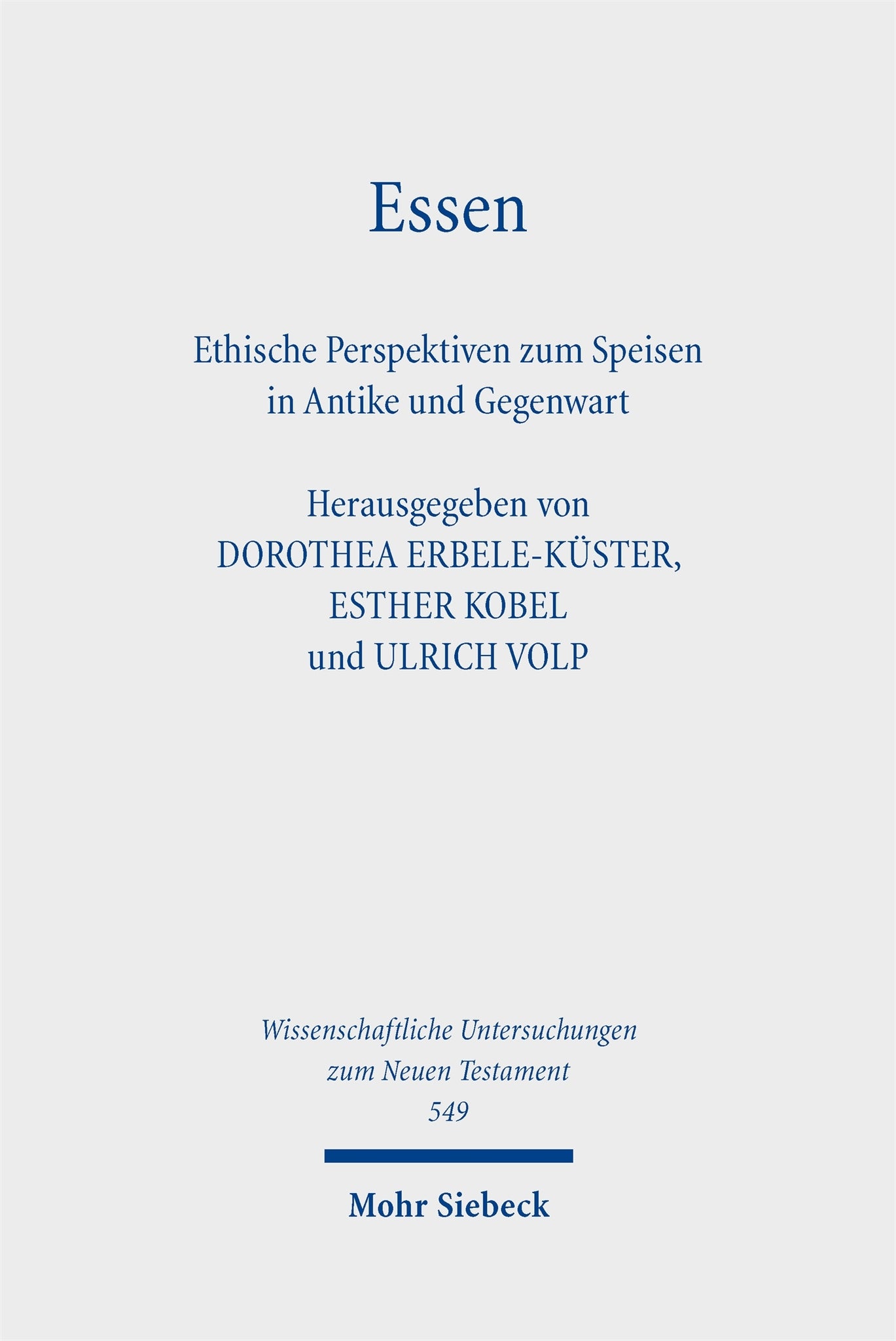 Cover image for Essen ISBN 9783161648014